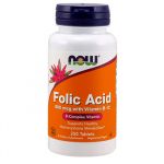 Folic Acid 800mcg 250 tabs Now Foods