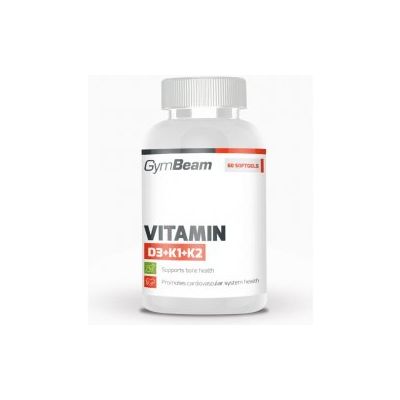 Vitamin D3+K1+K2 120cps Gymbeam