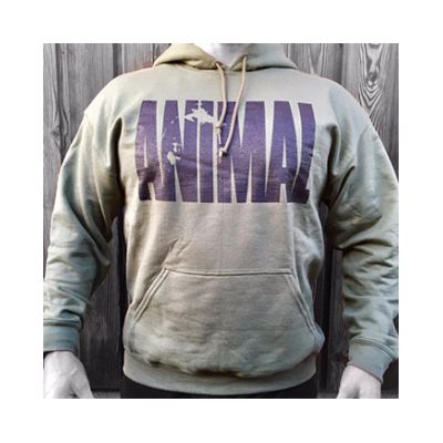Animal Hooded Sweater Military Green