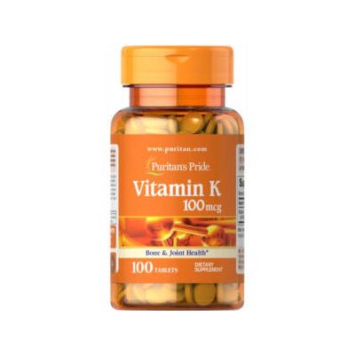Vitamin K 100mcg 100tabs Puritan's Pride