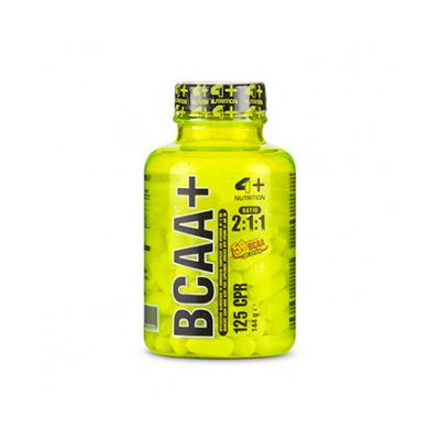 Bcaa Plus 125cpr by 4+ Nutrition