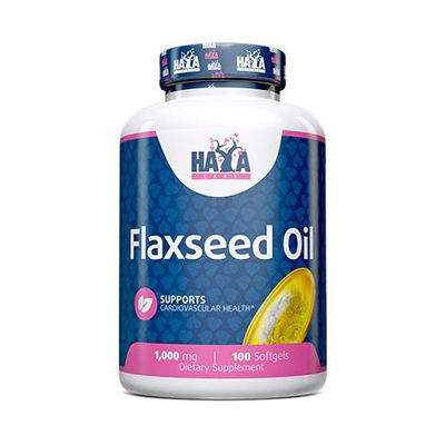 Flax Seed Oil Organic 100 softgels by Haya Labs