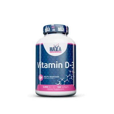 Vitamin D-3 5000IU 100cps Haya Labs