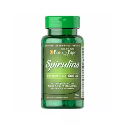 PURITANS PRIDE Spirulina 500 mg 100 cps